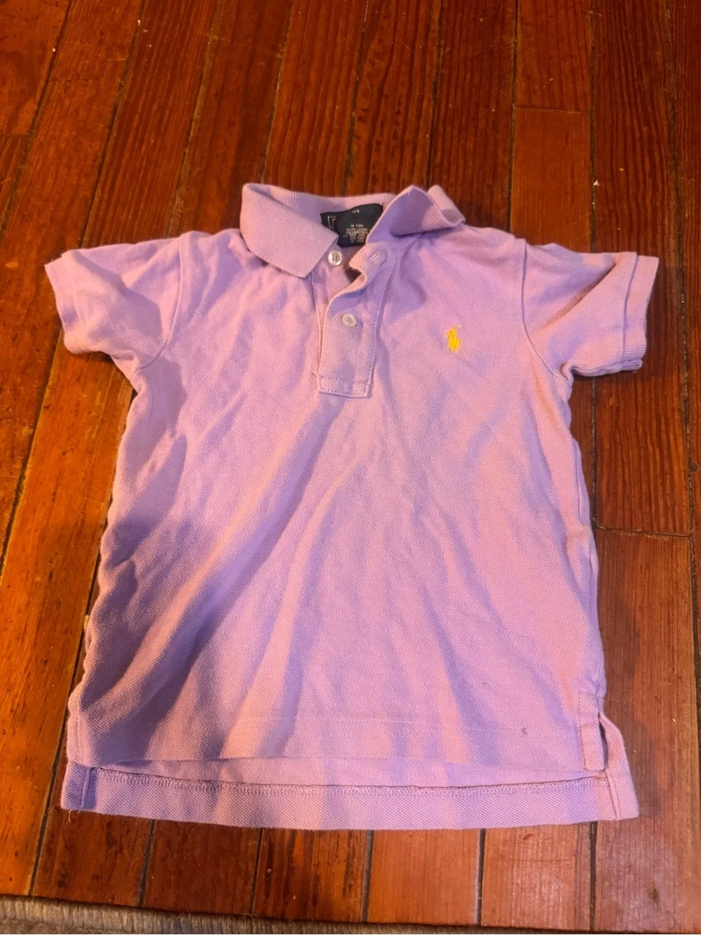 Ralph Lauren Lavender Polo with Yellow Pony